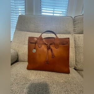 Vintage Dooney and Bourke Alto handbag-Saddle